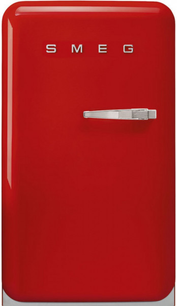 Frigider cu 1 ușă, cu congelator, retro, 50's Style, 97 cm, 105/17 l, roșu, balamale în stânga, Smeg FAB10LRD5