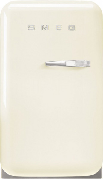 Frigider cu 1 ușă, retro, 50's Style, 73 cm, 34 l, smântână, balamale în stânga, Smeg FAB5LCR5