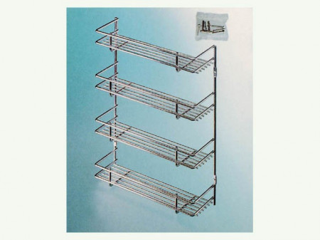 Grile metalice PAA04, raft 4 părţi 325×400×100 mm, crom metal