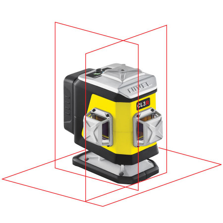 Nivela laser in cruce pentru construcții cu fascicul rosu – 2 planuri de 360° Nivel System CL3R