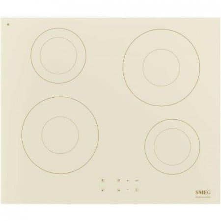Plită inducție , 60 cm, 4 zone de gătit, finisaj crem - alamă, Smeg SI2641DP