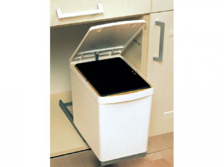 Coşuri pt. resturi menajere ART 280 16 l, 205×360×390 mm, plastic, alb