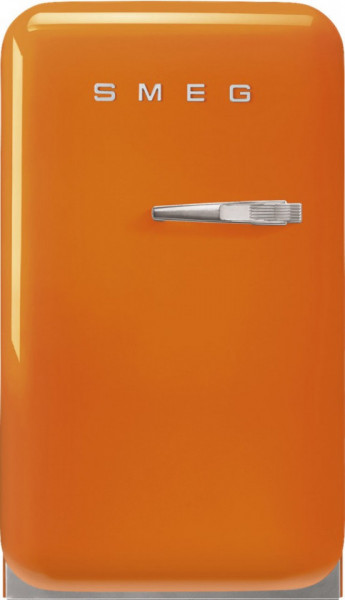 Frigider cu 1 ușă, retro, 50's Style, 73 cm, 34 l, portocaliu, balamale în stânga, Smeg FAB5LOR5