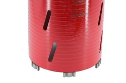 Carota diamantata Super PREMIUM ø152mm x 180mm x M16 pentru gaurire Beton armat, Zidarie, Granit - DXQZ.REDCORE.152 - Img 7