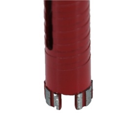 Carota diamantata Super PREMIUM ø25mm x 180mm x M16 pentru gaurire Beton armat, Zidarie, Granit - DXQZ.REDCORE.25 - Img 4