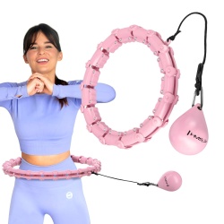 Cerc Hula Hoop cu Greutate HMS HHW02 43 cm, Negru - Img 5