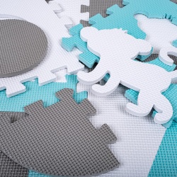 Foam Puzzle Playmat w/ Playpen inSPORTline Burgino 30 x 30 x 1 cm, 36 Pieces - Img 8