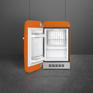 Frigider cu 1 ușă, retro, 50's Style, 73 cm, 34 l, portocaliu, balamale în stânga, Smeg FAB5LOR5
