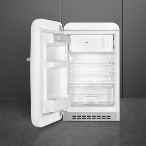 Frigider, retro, 50's Style, 97 cm, 105/17 l, alb, balamale în stânga, Smeg FAB10LWH5