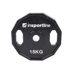 Greutate cauciucata 15kg/31mm inSPORTline Ruberton - Img 5