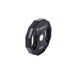 Greutate cauciucata 5kg/31mm inSPORTline Ruberton - Img 4