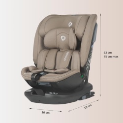 Scaun auto rotativ iSize Coccolle Velsa Taupe brown - Img 8
