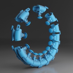 Set Cerc Hula Hoop cu Greutate HMS HHW01 si Centura Talie BR163 - Img 11
