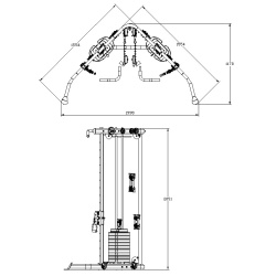 Aparat Multifunctional inSPORTline Cable Column CC200 - Img 4