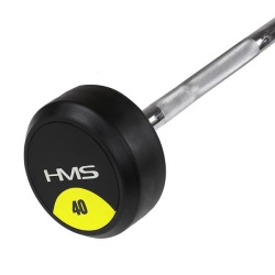 Bara de haltere curbata cu greutate fixa de 40kg HMS GSL-40 - Img 4