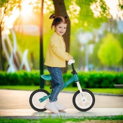 Bicicleta de echilibru NILS FUN RB134 10'', Verde - Img 2