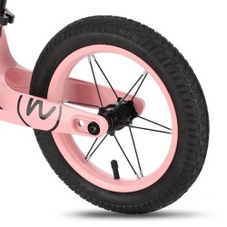 Bicicleta de echilibru NILS FUN RB901 12'', Roz - Img 8