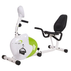 Bicicleta Magnetica Recumbent HMS R9259, alb-verde - Img 1