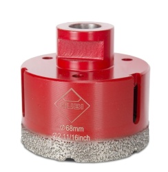 Carota diamantata pt. portelan, placi ceramice DryGres 68mm - RUBI-4917 - Img 1