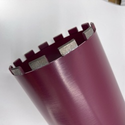 Carota diamantata segment Turbo Laser 3DTECH pt. beton armat diam. 162 x 400 (mm) - ULTRA Premium - DXQZ.3D1117.162 - Img 3
