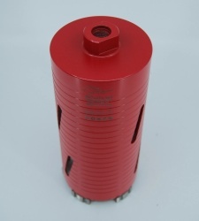 Carota diamantata Super PREMIUM ø89mm x 180mm x M16 pentru gaurire Beton armat, Zidarie, Granit - DXQZ.REDCORE.89 - Img 4