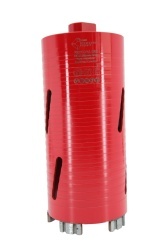 Carota diamantata Super PREMIUM ø89mm x 180mm x M16 pentru gaurire Beton armat, Zidarie, Granit - DXQZ.REDCORE.89 - Img 5