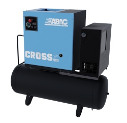 Compresor de aer profesional cu surub, cu uscator - 7.5 kW, 900 L/min, 10 bari - Rezervor 200 Litri - ABAC-CROSS-IVR-900E-10-400/50-200 - Img 1