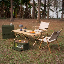 Cutie pliabila camping 2in1 HMS NCB4002, 50 l, Verde - Img 7