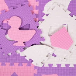 Foam Puzzle Playmat w/ Playpen inSPORTline Burgino 30 x 30 x 1 cm, 36 Pieces - Img 7