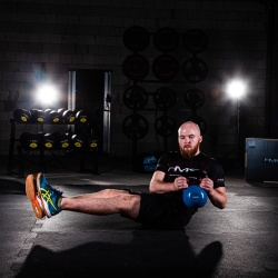 Gantera kettlebell HMS KNV 4 KG, Albastru - Img 6