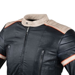 Geaca Moto Piele pentru Barbati W-TEC Hellsto - Img 4