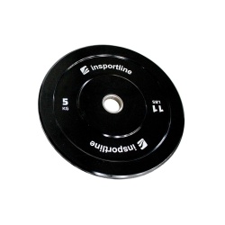 Greutate cauciucata inSPORTline Bumper Plate Lite 5 kg/ 50 mm - Img 1