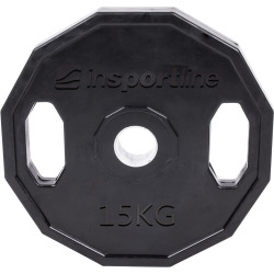 Greutate cauciucata olimpica inSPORTline Ruberton 15kg - Img 3