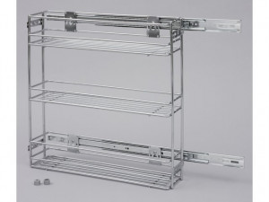 Grile metalice ELT153 raft complet extractibil, 105x480x465 mm, crom metal