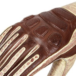 Manusi Moto Piele W-TEC Retro Maro/Bej - Img 1