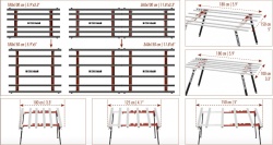Masa modulara de lucru BM180PLUS - MK3, 180x150cm (compusa din 394MAXIKIPLUS1 + 394MAXIKITPA) - Raimondi-394MAMK3PLUS - Img 4
