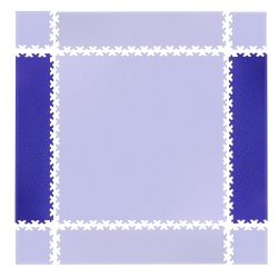 Piesa laterala covor de protectie puzzle inSPORTline Simple Albastru- 2 bucati - Img 1