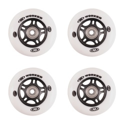 Roti WORKER 64 mm si rulmenti ABEC-5 Chrome - set 4 buc. - Img 6