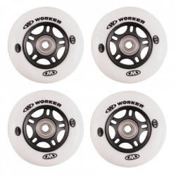 Roti WORKER 80 mm si rulmenti ABEC-7 Chrome - set 4 buc. - Img 1
