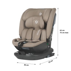 Scaun auto rotativ iSize Coccolle Velsa Taupe brown - Img 8