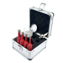 Set carote diamantate pt. gresie portelanata & piatra - diam. 6, 8, 10, 12 mm Profesional Standard - DXDY.REDrill.MiniSet - Img 3