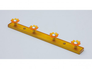 Şiruri de cuiere 8161 168, portocaliu plastic