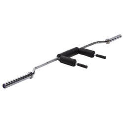 Bara haltera olimpica CURL HMS GOL320 220 cm - Img 2
