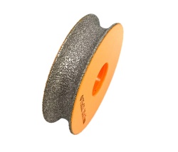 Freza diamantata pentru profilare granit, marmura, gresie Profil Semicerc Full Bullnose exterior, R-7.5mm, ∅75x22,23mm - DXDY.FPP.BN15 - Img 3