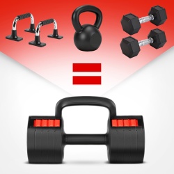 Gantera ajustabila 3in1 HMS HL05 cu functie de kettlebell - Img 8