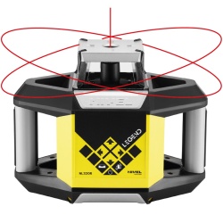 Nivelă laser rotativă cu fascicul roșu, Nivel System NL320R Digital, cu receptor RD300 Digital
