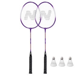 Set badminton Nils NRZ2053 2 rachete, 3 fluturasi, 1 husa de protective - Img 2