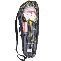 Set Complet Badminton Wish Alumtec 4466 Galben - Img 11