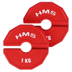 Set greutati cauciucate HMS TSN100 2x1 kg/35 mm