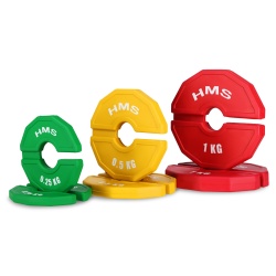 Set greutati cauciucate HMS TSN100 2x1 kg/35 mm - Img 3